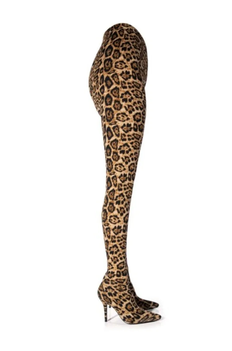 New Elastic Cloth Jumpsuit Pants Boots Women's Racing Party Trendy Sexy Steel Pipe Dance Pants Boots High-heel 10cm Size 34-46