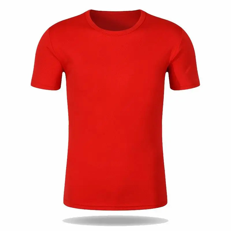 Round Neck T-Shirt 1 Piece Black Ultra-Light Men Quick Drying Breathable Sweat-Absorbent Shirt Suitable for Fitness Gym and Ru