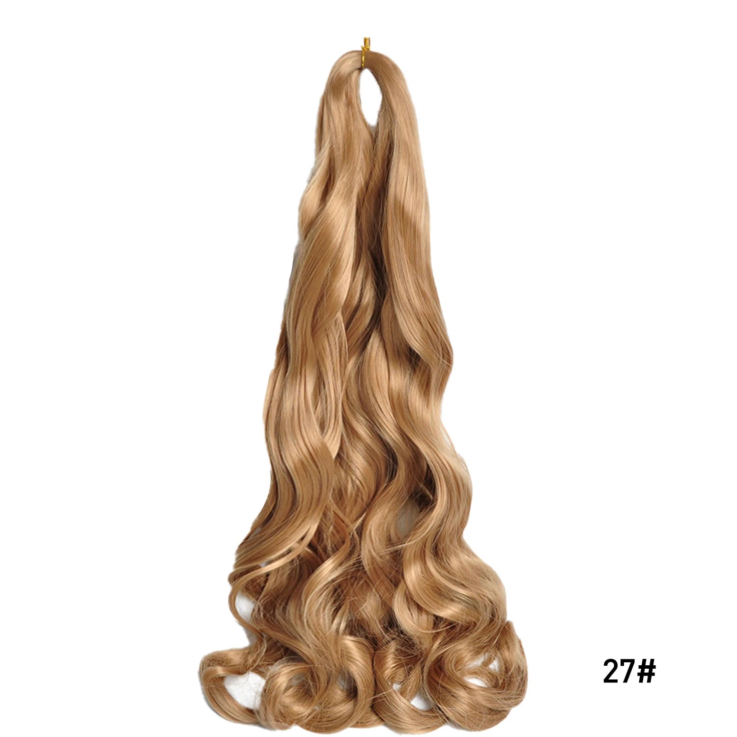 French Curls Braiding Hair Extensions 24Inch Synthetic Curl Hair Loose Wave Spiral Curl Crochet Hair Braids For Black Women