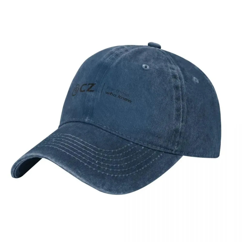 Ceska Zbrojovka CZ Men Women Baseball Cap Distressed Denim Hats Cap Vintage Outdoor Travel Adjustable Fashion Cap