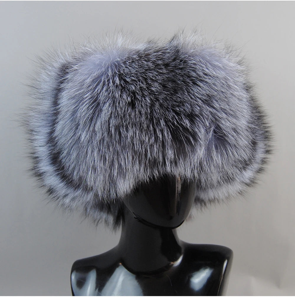 2026 Unisex Outdoor Windproof Winter Natural Real Fox Fur Bombers Hats Women Raccoon Fur Cap Luxury Real Sheepskin Leather Hat