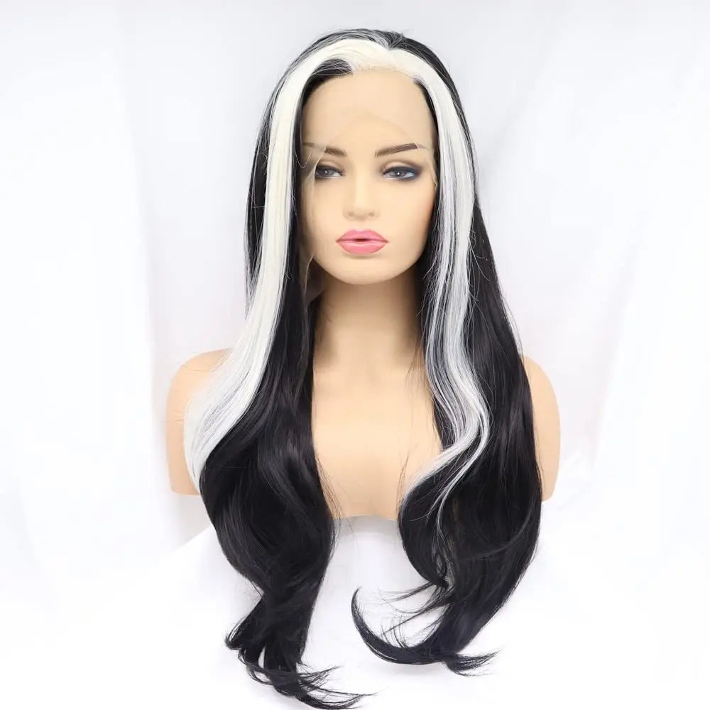 Black /Blonde Wigs Synthetic Black Lace Front Wigs For Women Hair Heat Resistant Fiber Long Wigs Cosplay Wigs
