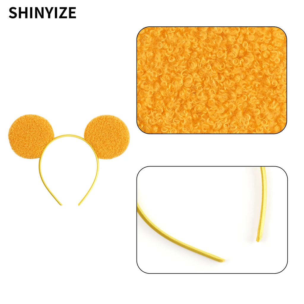 New Classic Cute Mouse Ears Chic Headband 5"Bow Girls And Kids  Hairband Festival Cosplay DIY Hair Accessories Christmas Gift