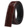 3.5cm Men's Belt without Buckle High Quality Cowskin Genuine Leather Belt no Buckle  Automatic Leather Replacement Belt for Mens