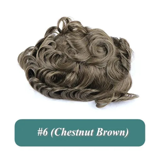 Undetected 0.02mm Thin Skin Natural Hairline Human Hair Men Toupee Black Gray Brown Blonde Male Hair Light Capillary Prosthesis