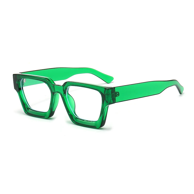 SHAUNA Retro Women Anti Blue Light Glasses Frame Fashion Men Square Optical Eyewear