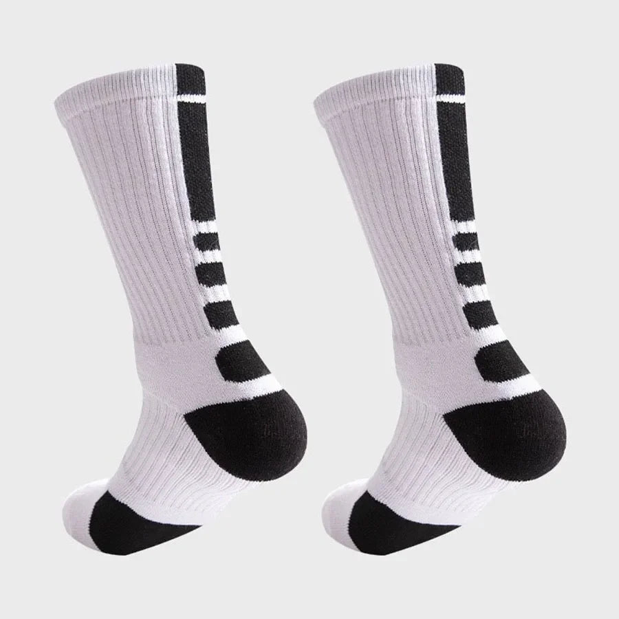 Skateboard Athletic Crew Socks Towel Bottom Soft Comfortable Moisture Wicking For All Sports