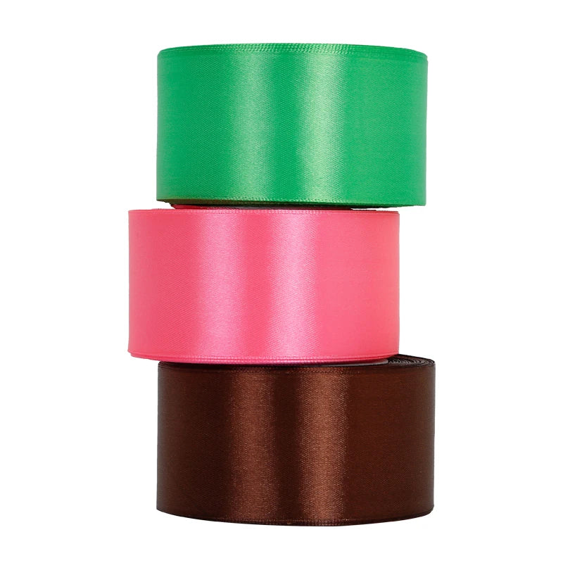 22meters/roll 5cm Silk Satin Ribbons Crafts Bow Handmade DIY Gift Packaging Wrap Party Wedding Decorative Clothing Accessories