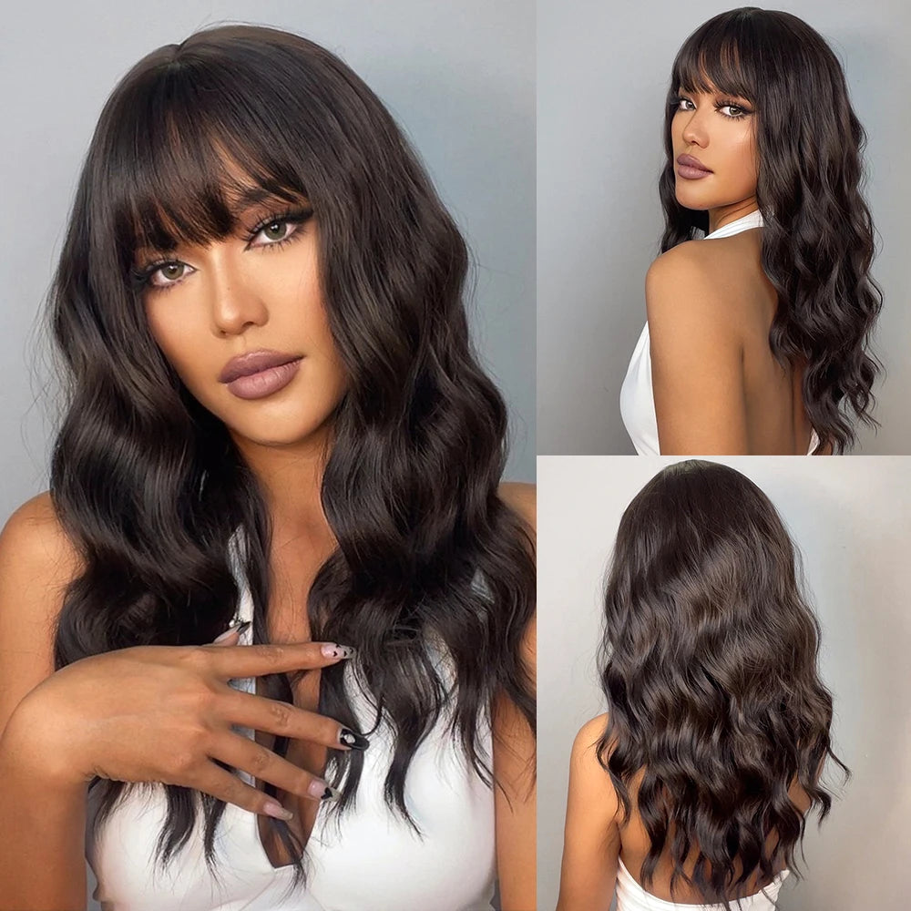 HENRY MARGU White Long Straight Synthetic Wigs for Women Colorful Cosplay Party Fake Hair with Bangs White Wig HighTemperature