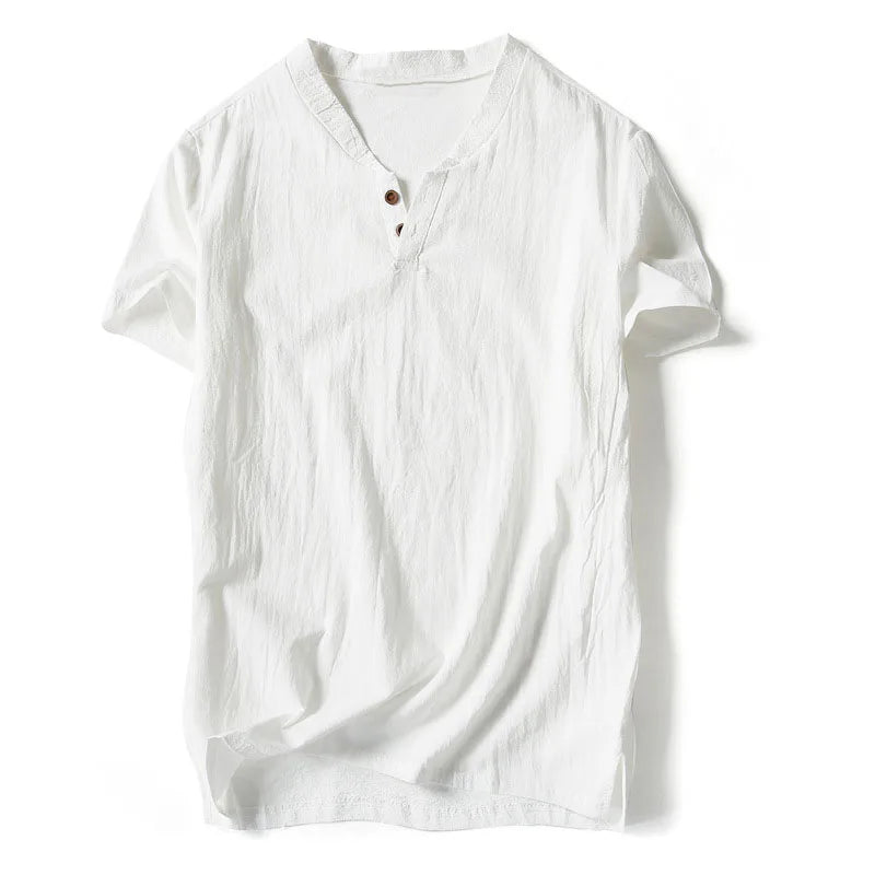 Plus size Summer men shirt 5XL 6XL 7XL 8XL 9XL 10XL linen short sleeve large size shirt men 5 color