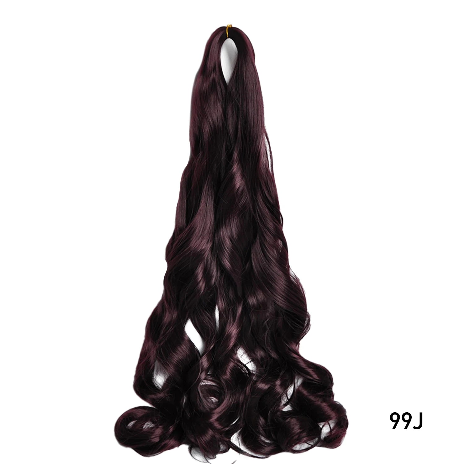 French Curls Braiding Hair Extensions 24Inch Synthetic Curl Hair Loose Wave Spiral Curl Crochet Hair Braids For Black Women