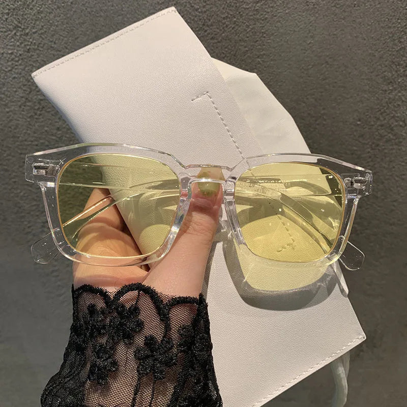 New Vintage Square Sunglasses Women Men Luxury Brand Small Round Sun Glasses Female Small Eyewear Oculos De Sol for Male Female