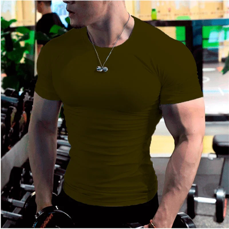Summer Short Sleeve t Shirt For Men Oversized t-Shirt Fashion White t Shirts Quick Dry Compression Football Shirt Soccer Jersey