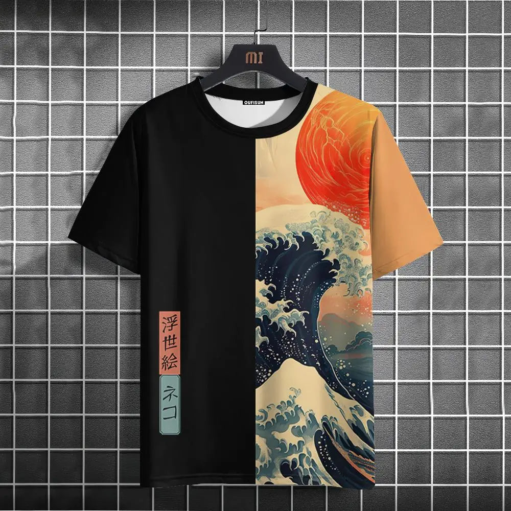 Unisex 2025 T Shirt Men Women Japanese Samurai Cat 3d Printed T Shirts For Casual Fashion Funny Shirt Top Tee Men Clothing