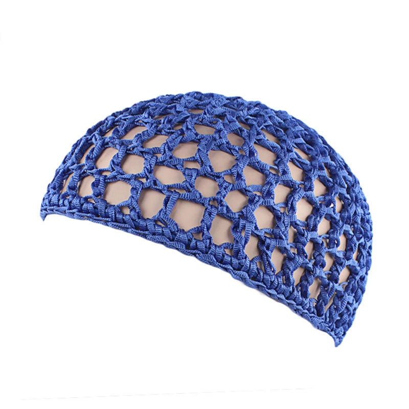 1pc Mesh Crochet Hair Net Woven Hair Cap Bonnet Night Cap Sleep Cap For Women Wig Head Cover Accessories