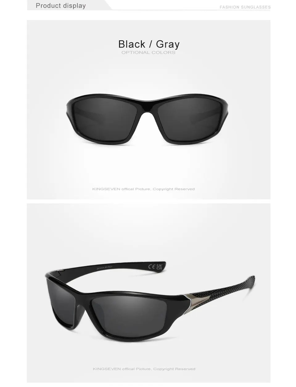 KINGSEVEN 2024 Riding Sunglasses For Men High Quality Anti-reflection Polarized UV400 Glasses TR90 Outdoor Sports Eyewear