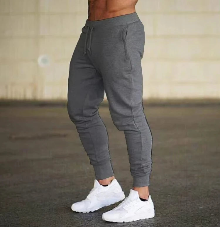 Men's Casual Sports Pants with Drawstring & Letter Print High Quality Fabric Slight Stretch Loose Fit for Spring Autumn Outdoor