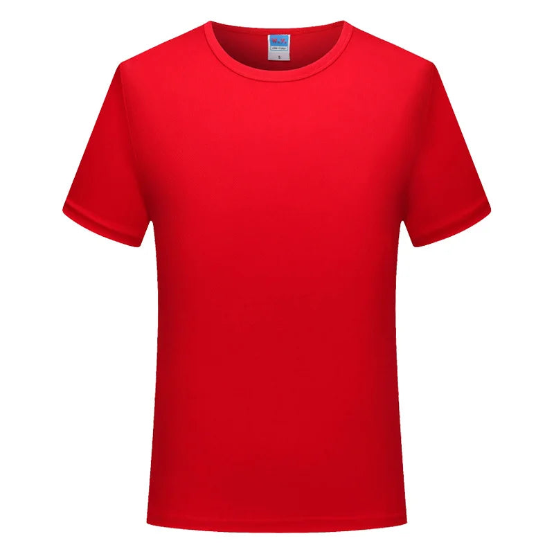 Quick-drying T-shirt  Breathable Round neck Top Solid Color Sports Men/Women Same Custom Printed Embroidery Print logo picture