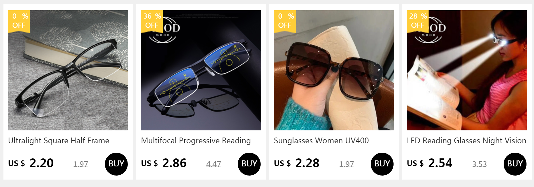 Anti Blue Light Myopia Glasses Women Eyeglasses Computer Glasses with Diopters 0 To -4.0 Shiny Rimless Frame Glasses