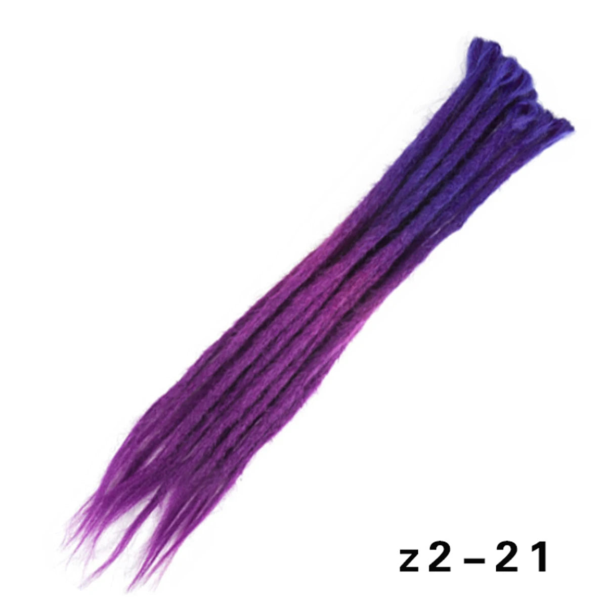 Dreadlocks Extensions Thin 0.7cm Width Synthetic Crochet Braids Hair Dreads Fake Hair Ombre Mint Green Reggae Hip Hop Style Pink