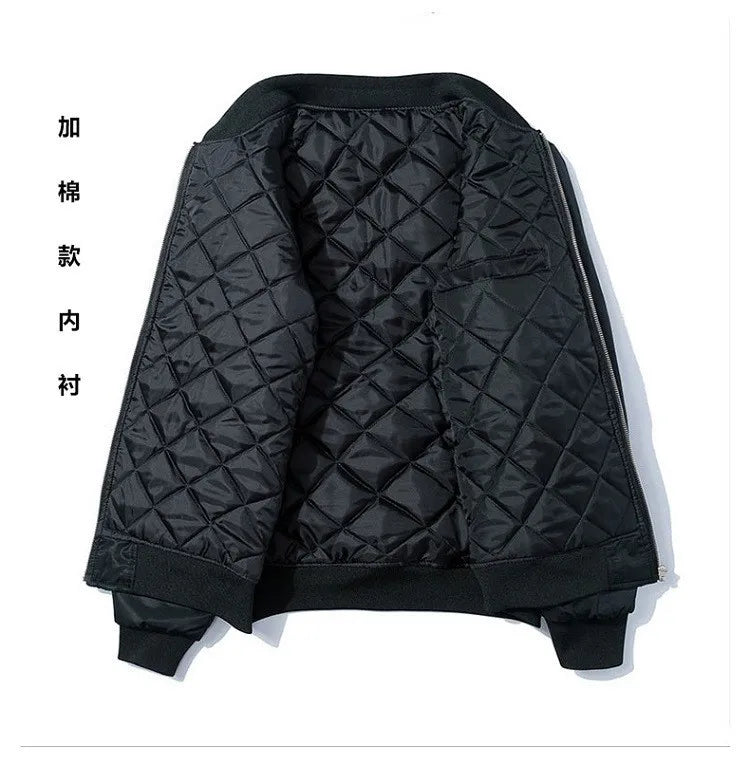 Embroidery Bomber Jackets Men Sukajan Luxury Clothing Baseball Coat For Man Pilot Luxury 2025 Spring Autumn Winter Japan