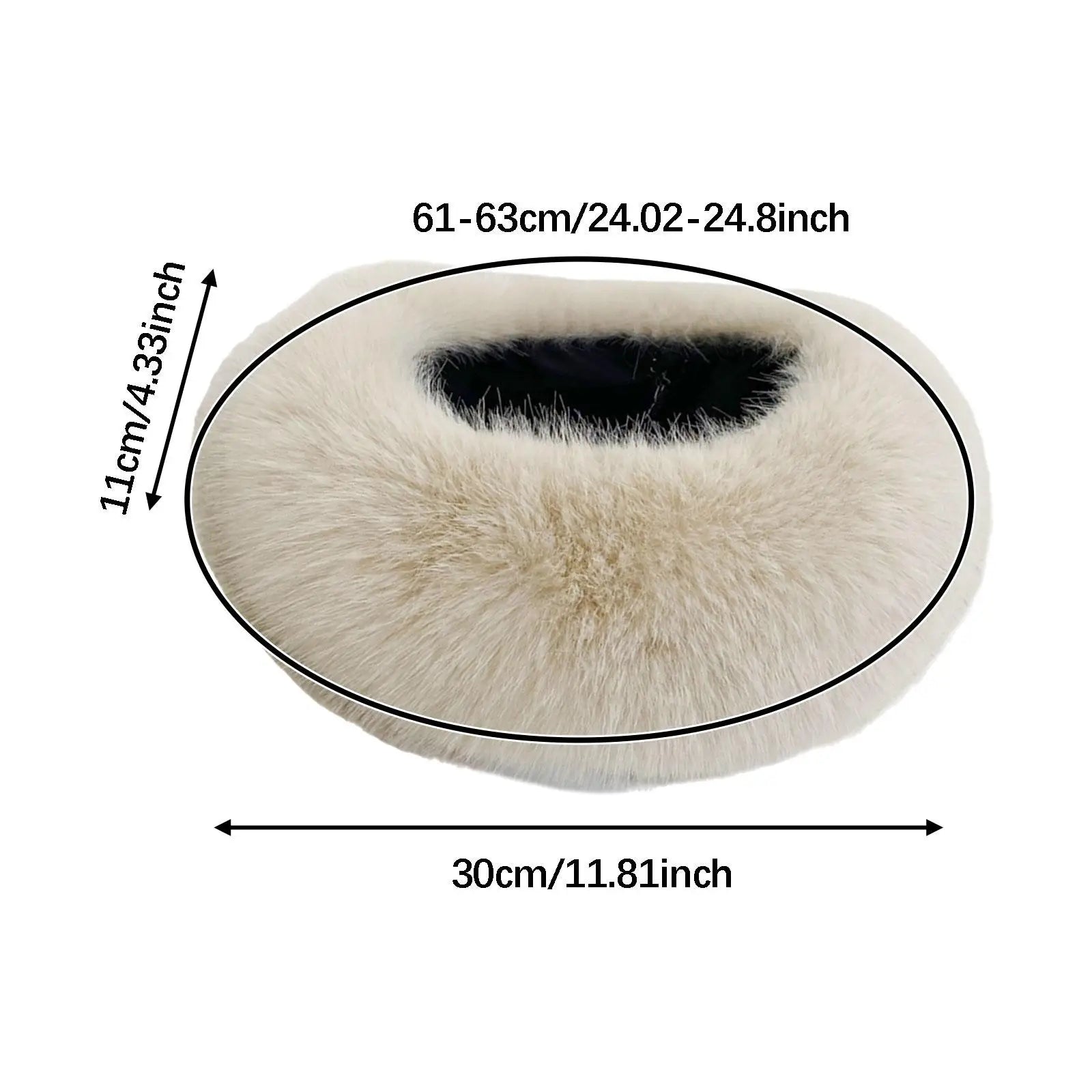 Faux Fur Headband for Women, Trendy Ear Protection Ski Hat, Earwarmer Earmuff for Daily Wear Outdoor Sport Camping