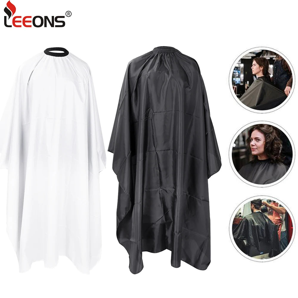 Leeons Barber Cape With Adjustable Snap Closure Waterproof Hair Cutting Salon Cape For Unisex Salon Gown Apron For Hairstylists