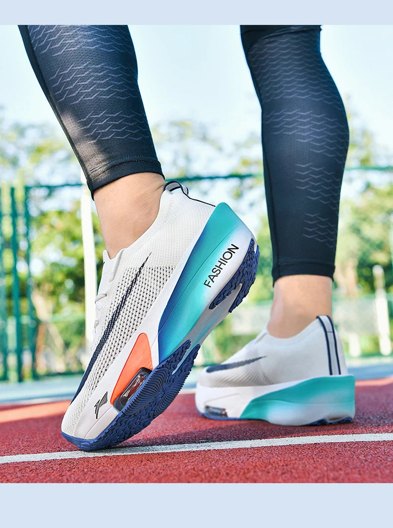 Air cushion Running Shoes Speciality Marathon Men Sports Breathable Lightweight Women's Comfortable Athletic Nonskid Sneakers