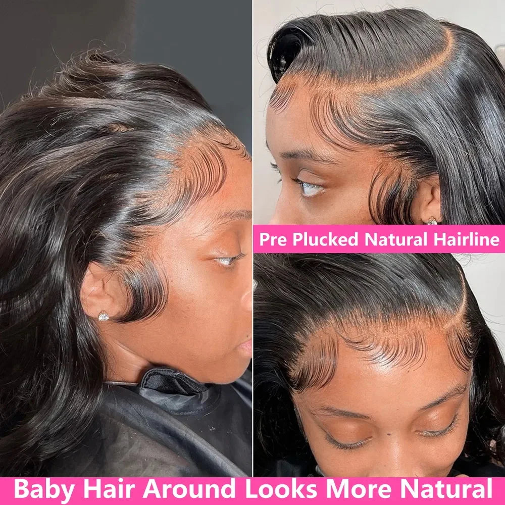 30 36 Inch Body Wave 13x6 Hd Transparent Lace Frontal Wig 13x4 Lace Front Human Hair Wig 360 Brazilian PrePlucked Wigs For Women