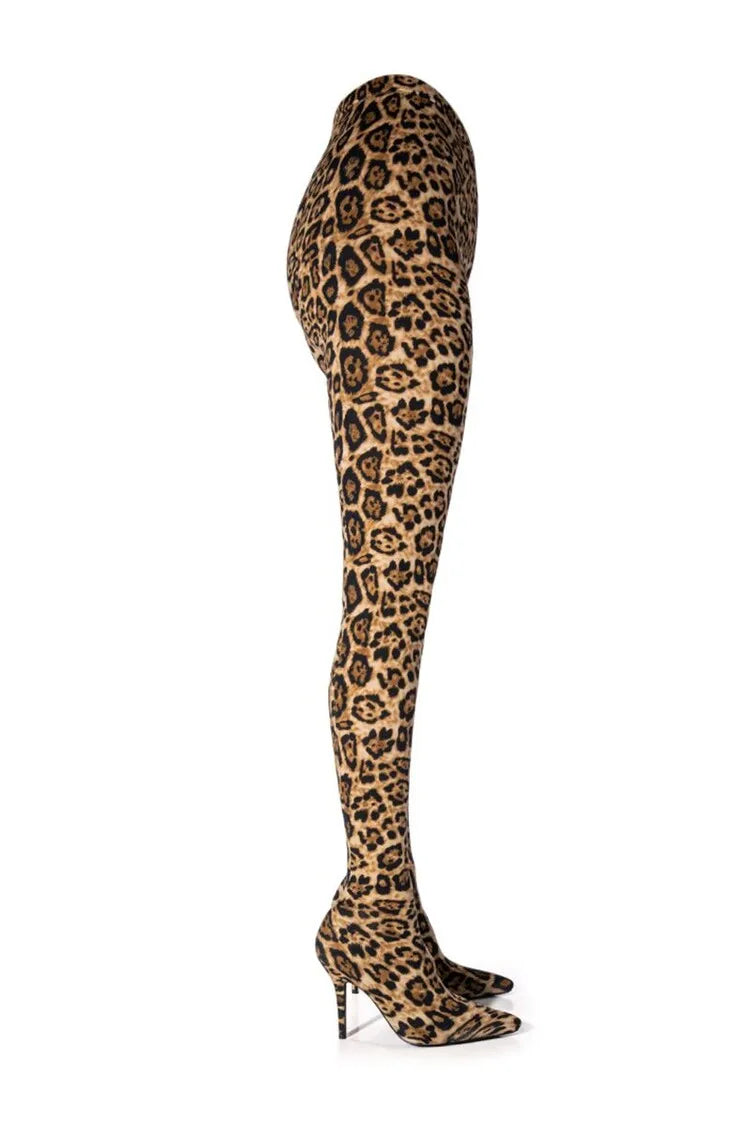 New Elastic Cloth Jumpsuit Pants Boots Women's Racing Party Trendy Sexy Steel Pipe Dance Pants Boots High-heel 10cm Size 34-46