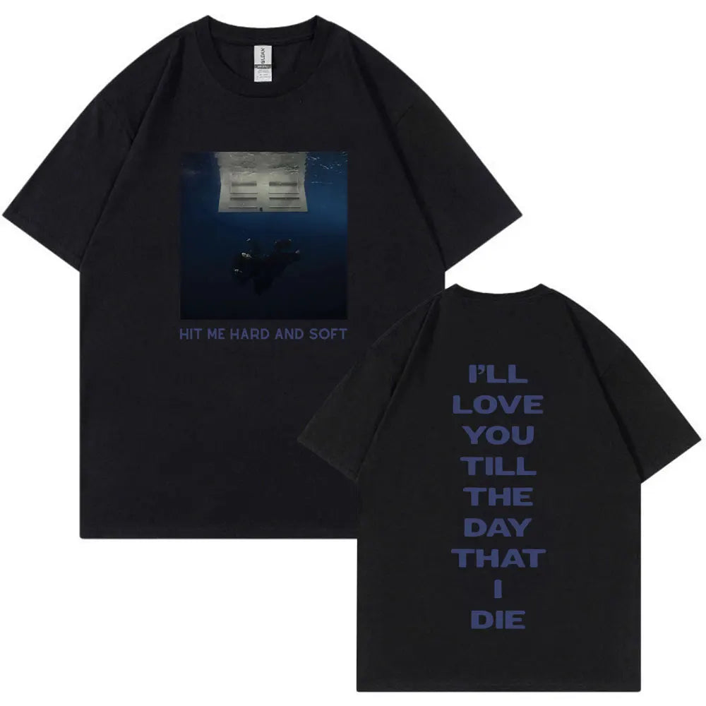 Hit Me Hard and Soft 2024 Tour T Shirt Men Women Fashion Hip Hop T Shirts 100% Cotton Loose Short Sleeve T-shirts Fans Gift Tops