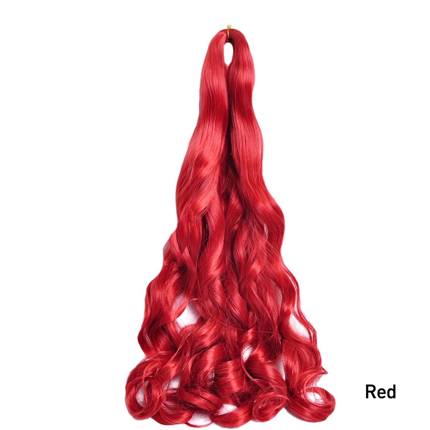 French Curls Braiding Hair Extensions 24Inch Synthetic Curl Hair Loose Wave Spiral Curl Crochet Hair Braids For Black Women