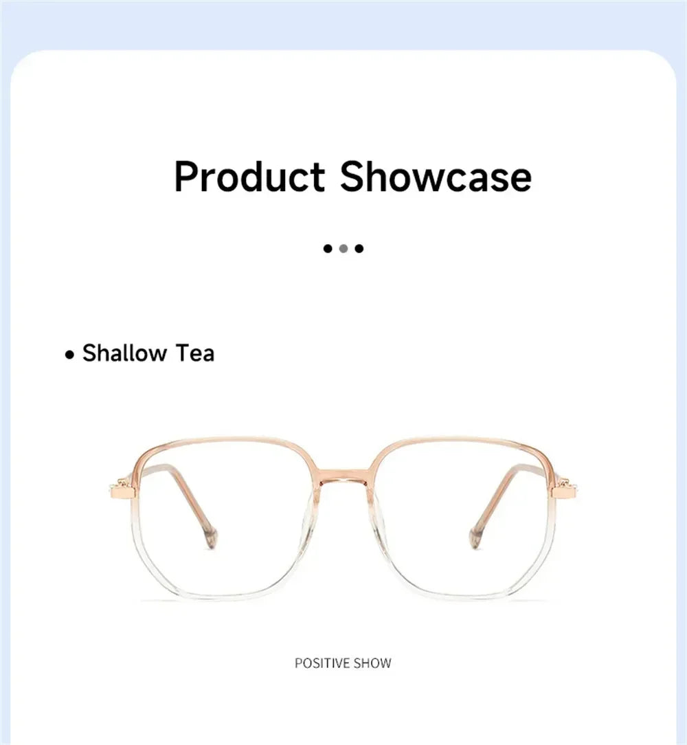 Vintage Square Metal Glitter Frame Reading Glasses Gafas Women Fashion Optical Eyewear Anti-blue Light Presbyopia Eyeglasses