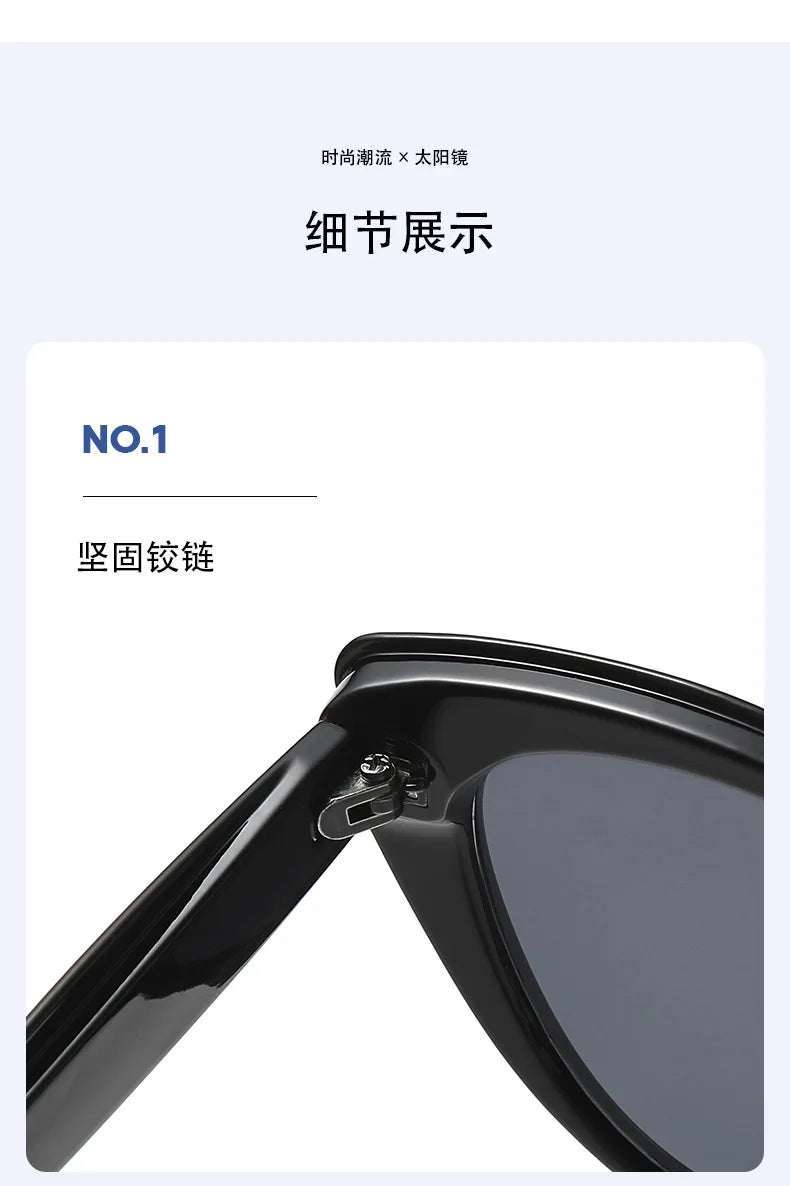 Fashion Cat Eye Women's Sunglasses 2025 Luxury Brand Designer Black Leopard Small Frame Sun Glasses UV400 Girl Letter Eyewear