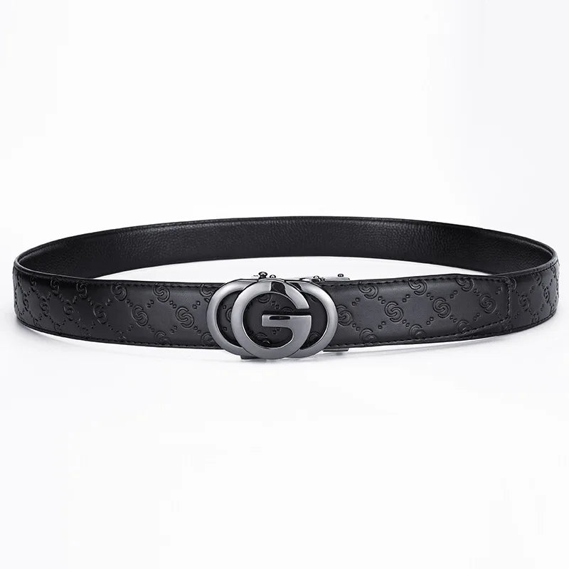 Men Belts Metal Luxury Brand Automatic Buckle Leather High Quality Belt for Men Business Work Casual Designer Fashion Belts