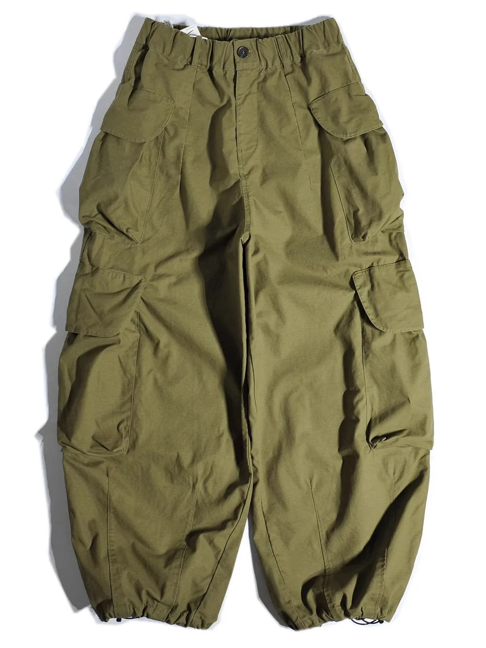 Heavyweight Wide Leg Workwear Trousers CityBoy Hong Kong Style Multi-Pocket Loose Straight Casual Shape Men's Pants