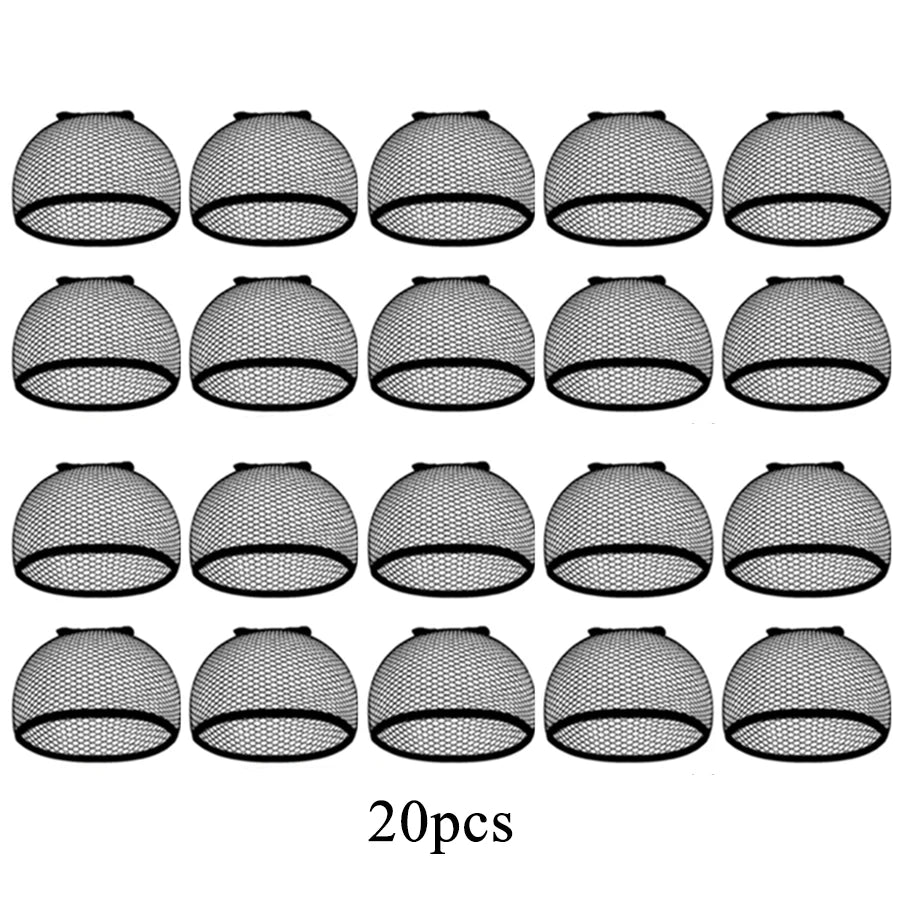 Mesh Wig Cap Stretchable Elastic Black Hair Net Stretch Open Ended Fishnet Wig Net Breathable Mesh Cap for Wig Accessories