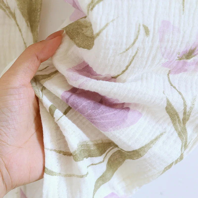 2026 Japanese New Spring and Autumn Women's Pajama Set 100% Cotton Gauze Long Sleeve Casual Home Clothes Two Piece Set