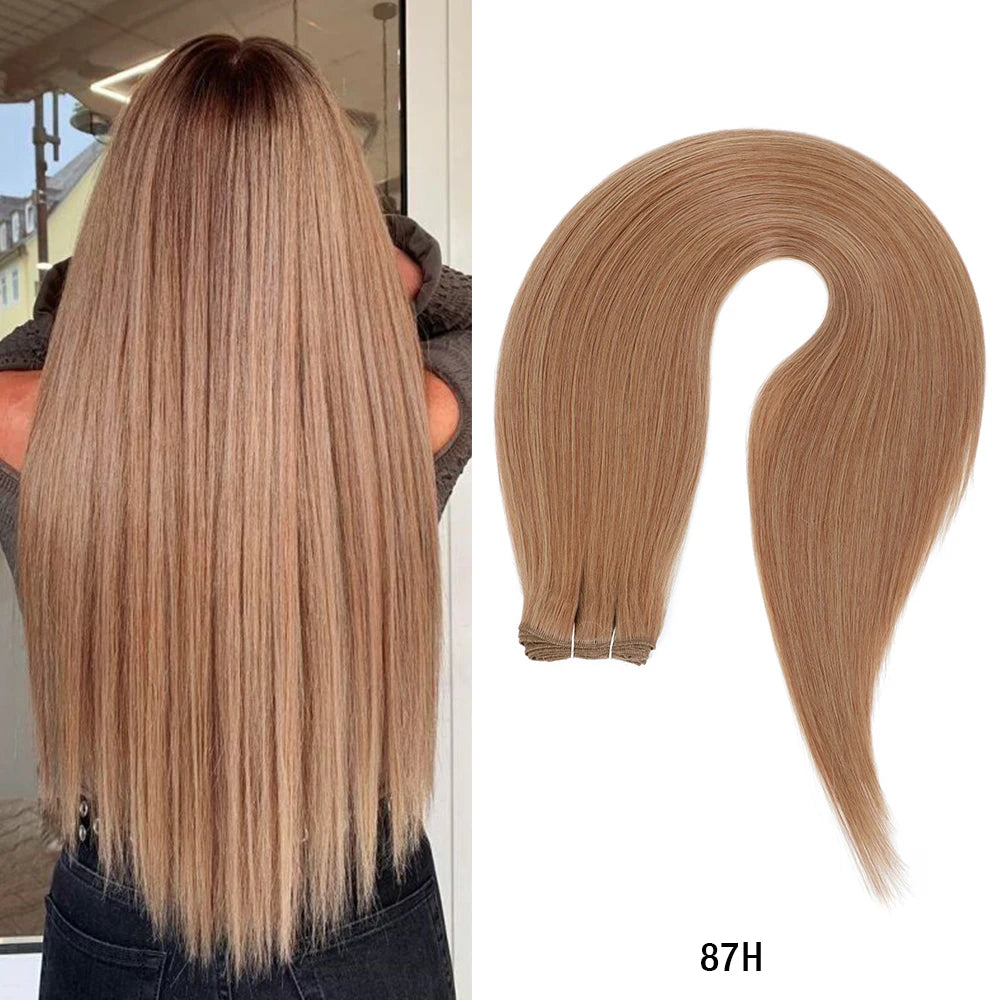 24-32 Inch Bio Protein Straight Hair Bundles Synthetic High Temperature 150g 200g Ombre Brown M888 Orange Soft Hair Weaving