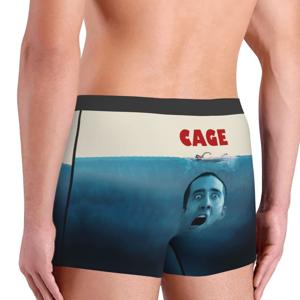 Custom Nicolas Cage Boxer Shorts For Homme 3D Printed Male Nic And His Girls Underwear Panties Briefs Breathbale Underpants