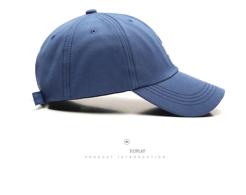 Embroidered M Baseball Cap For Women Men New Spring Summer Cotton Solid Sunhat Sports Snapback Caps Fashion Hip Hop Fishing Hat
