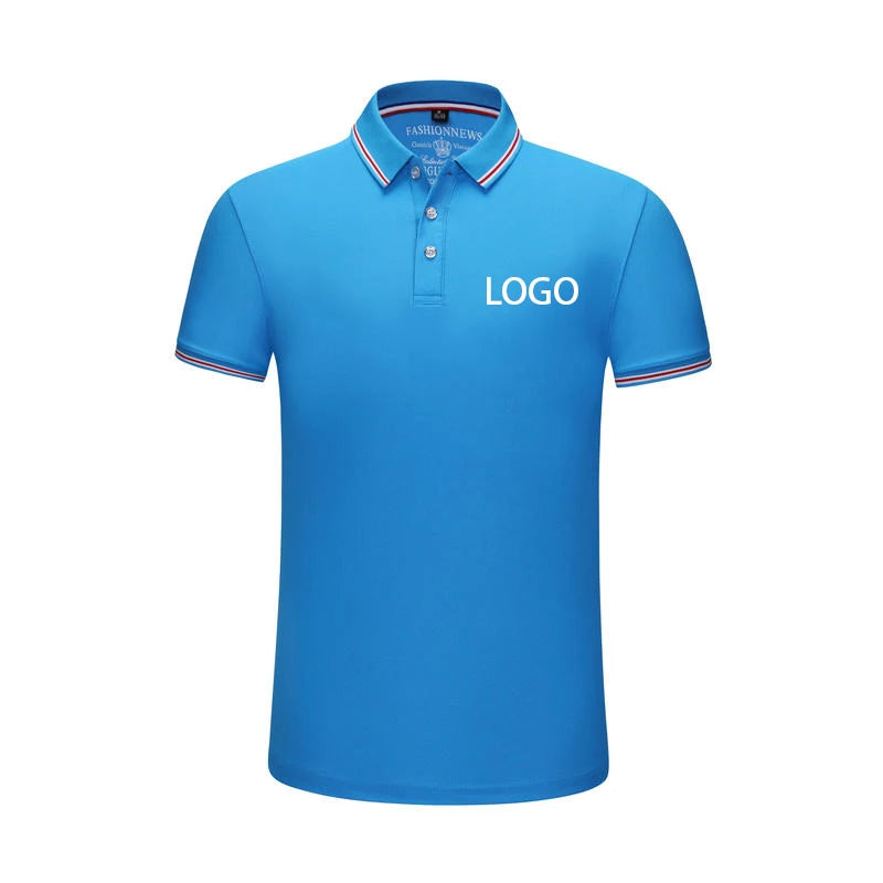Summer Men And Women Polo Shirts Custom Logo Embroidery Print Polyester Clothing Personal Group Company Design Tops DIY Workwear