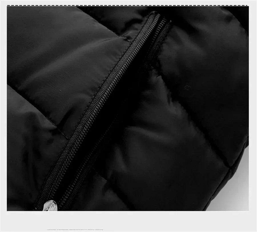 Men's Padded Vest Autumn Winter Hooded Jackets Outerwear Thick Warm Sleeveless Parka Coat Casual Men Clothing Male Slim Tops