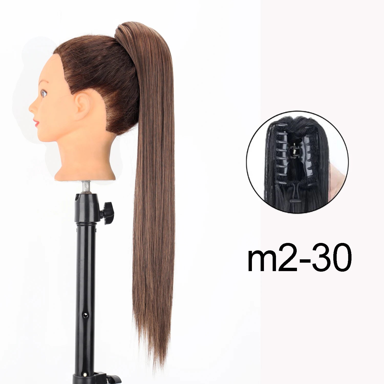 Synthetic 24Inch Wavy Claw Clip On Ponytail Hair Extension Ponytail Extension Hair For Women Pony Tail Hair Hairpiece