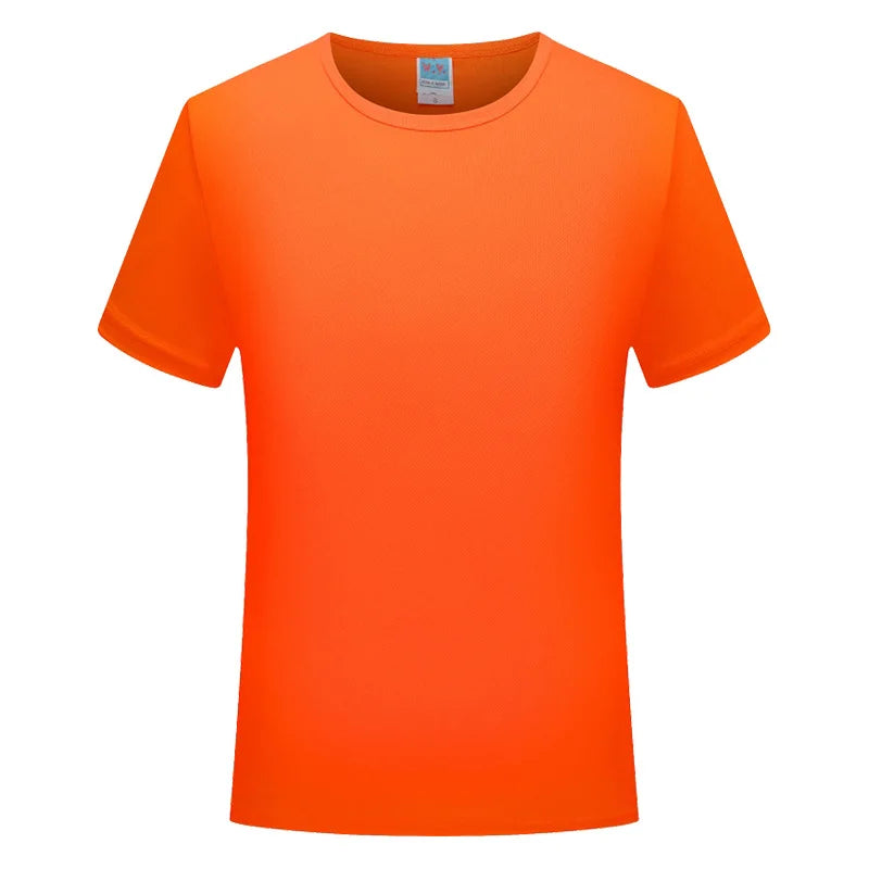Quick-drying T-shirt  Breathable Round neck Top Solid Color Sports Men/Women Same Custom Printed Embroidery Print logo picture