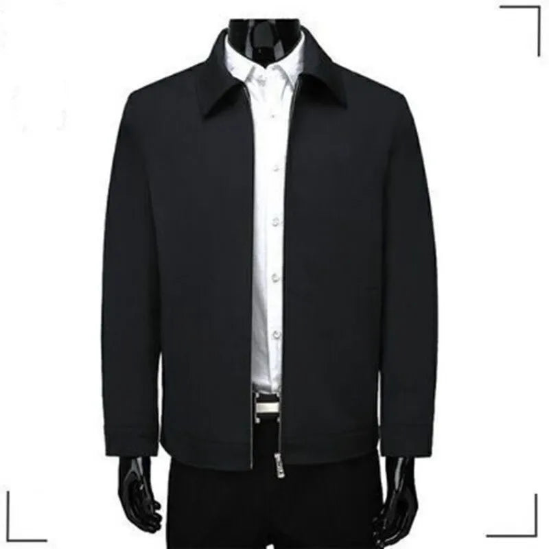 Spring Autumn Men's Turn-down Collar Business Social Blazer Jackets Fashion Office Dress Coats High Quality Casual Men Clothing
