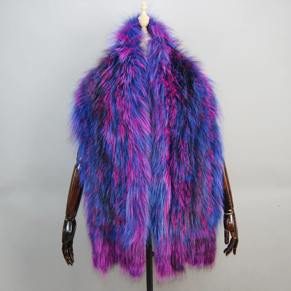 Hot Sale Genuine Fox Fur Shawl For Women Real Natural Fox Fur Female Capes And Wraps For Wedding Bride Winter Warm Outwear Scarf