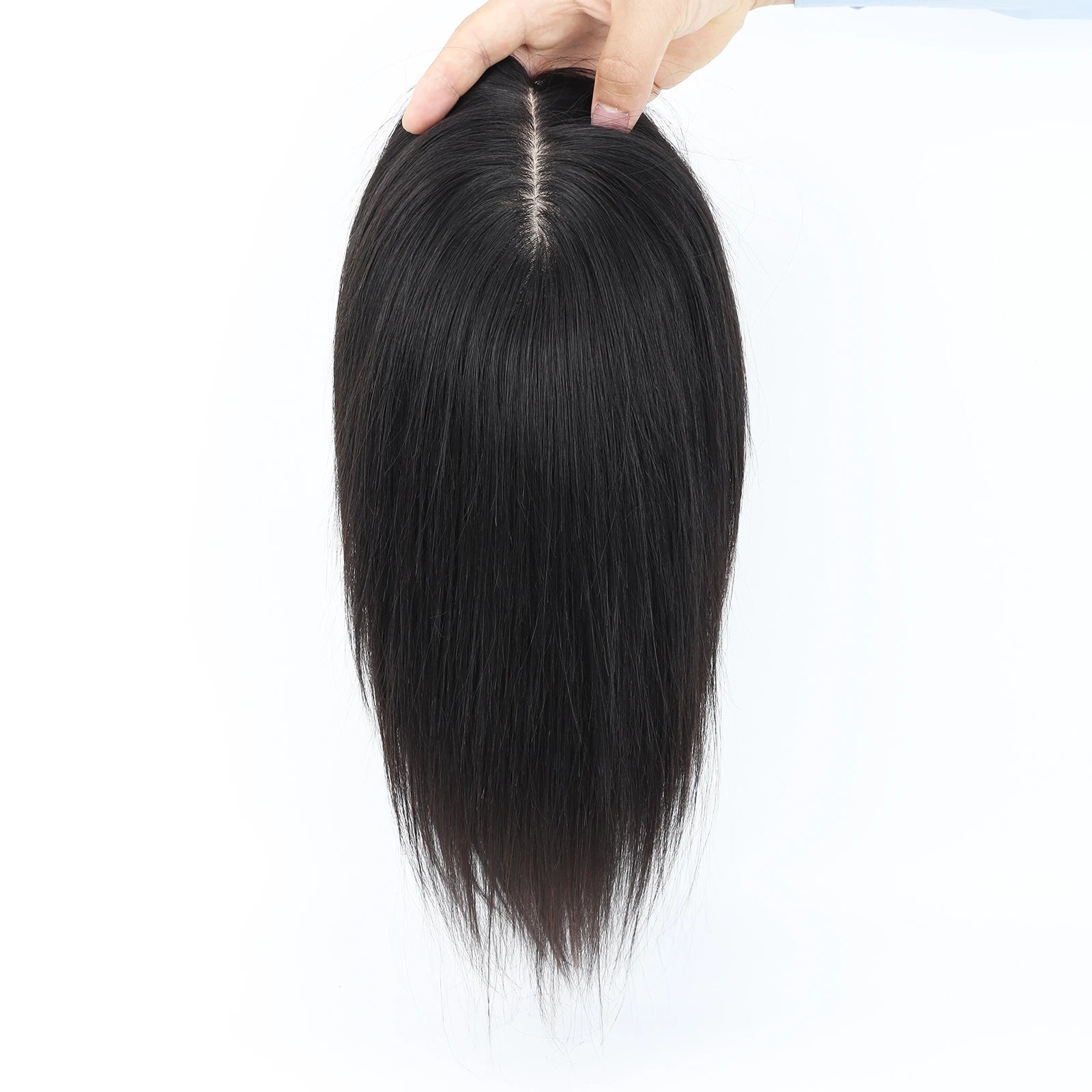 Medical Wig Real Virgin Human Hair Silk Top Natural Look Soft Light Breathable Elastic Net Comfortable Wearing for Women
