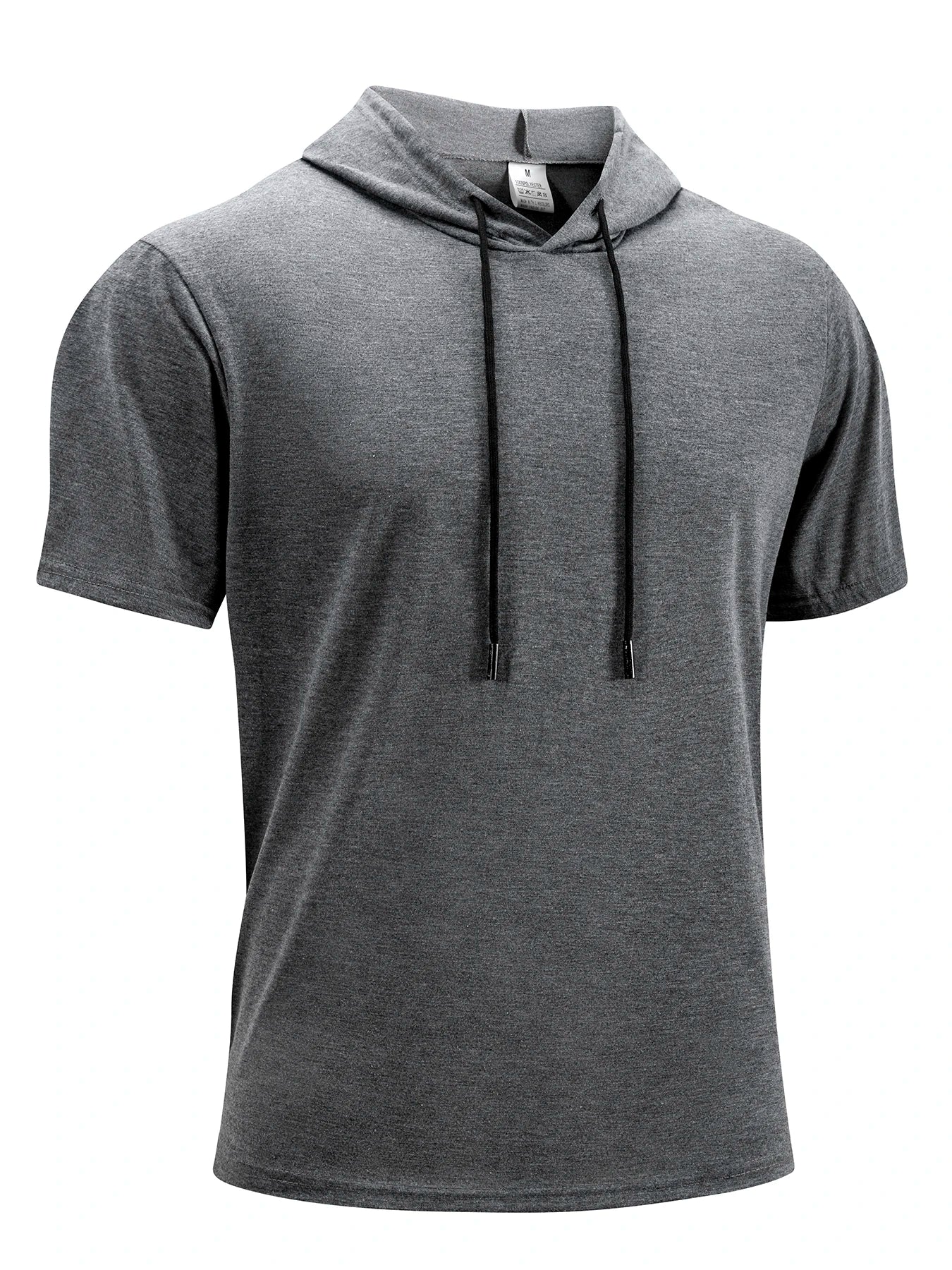 Mens Gym Thin Hoodie Short Sleeve Hoodies Fashion Jogger Sport Tshirt Man Solid Color Summer Daily Casual Athletic Fitness Tees