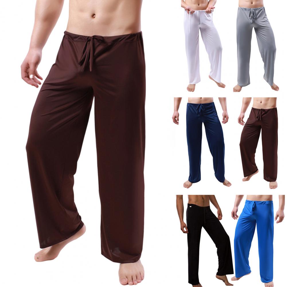 Men Sweatpants Trendy Soft Pajama Pants For Men Quick Dry Straight Full Length Men Gym Pants Men Clothing